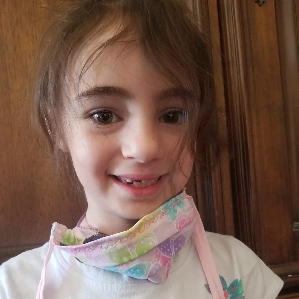 Kid Size Mask w/ Silver/Copper Filters-Butterflies